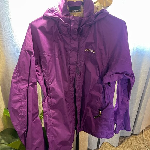 MARMOT Purple precip rain jacket SZ. med Wmn's - Picture 2 of 10